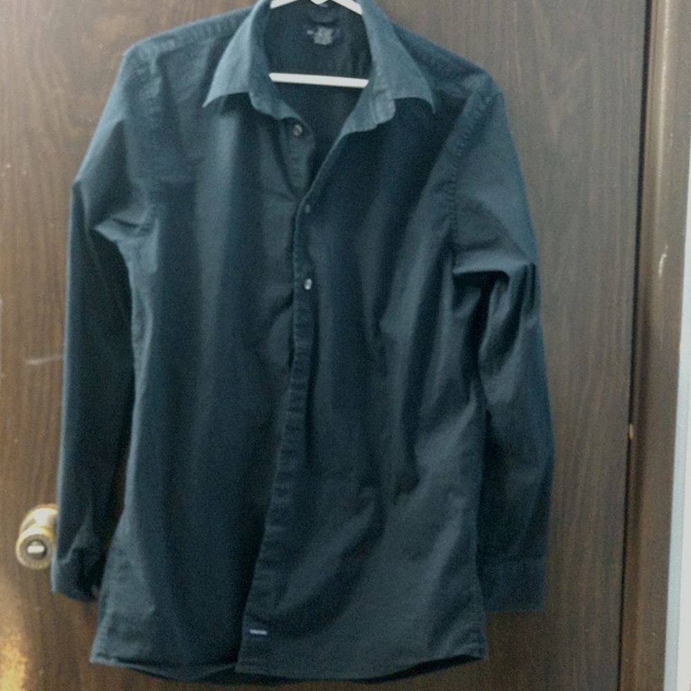 Men's Structure dark Navy dress shirt size Medium